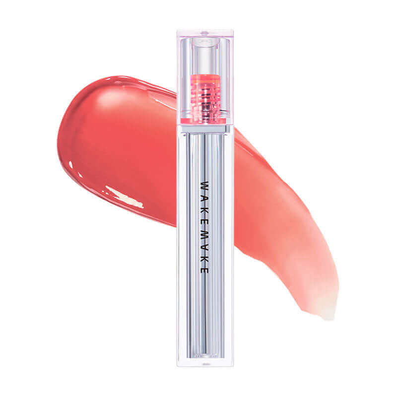 Lakinza WAKEMAKE Dewy Gel Glow Tint 3g lip makeup with a glossy, dewy finish in a small tube showing the product.