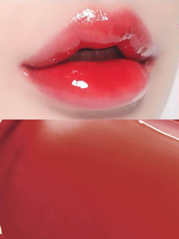 Lakinza WAKEMAKE Dewy Gel Glow Tint 3g lip makeup with a glossy, dewy finish in a sleek tube showing the tint's vibrant color.